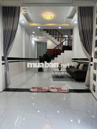 Bán nhà 1 trệt 2 lầu, hẻm xe hơi, Hiệp Thành 17, ngay bến xe buýt Ht.
