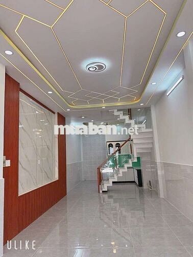 Chợ gò xoài,3 tầng,dt 52m2,hẻm 6m,giá 5.x tỷ