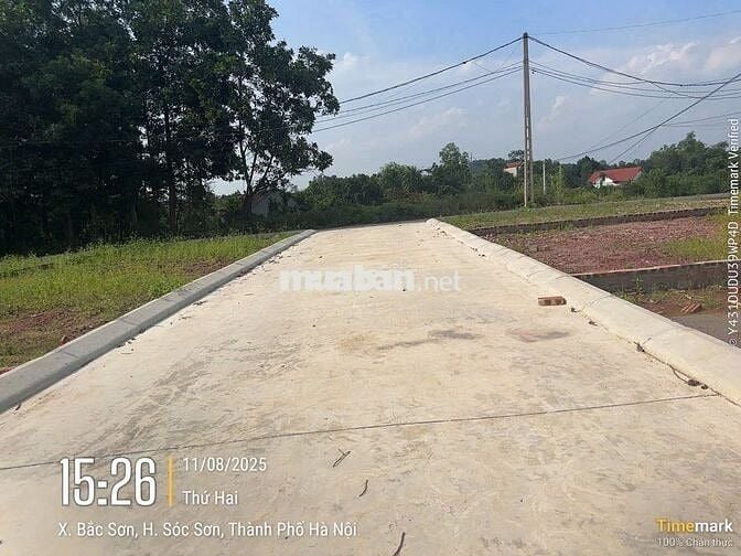 Bán đất Phúc Xuân, Sóc Sơn, 100m2, Full thổ cư, Phân lô ô tô tránh