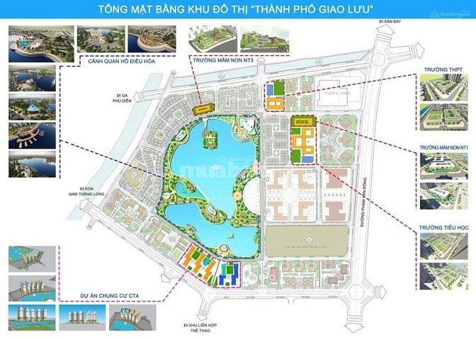 Bán BT 22 mặt hồ KĐT TP Giao Lưu cạnh Bộ Công An 