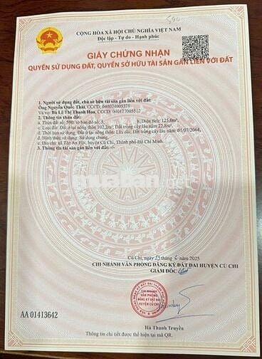 Bán đất mặt tiền Nguyễn Văn Khạ – Xã Tân An Hội, Củ Chi – Chỉ 450Triệu