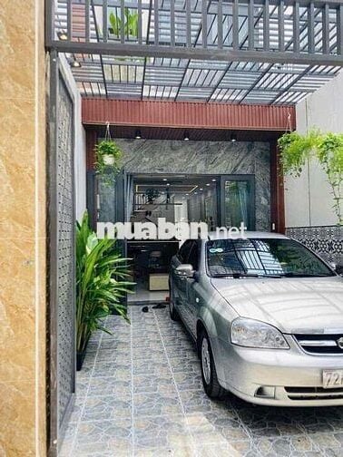 Nhà Rộng Đẹp Dài DT 4x25m 1Trệt 1Lầu 3Pn 3Wc Sân Rộng Đậu Ôtô Hẻm Tải