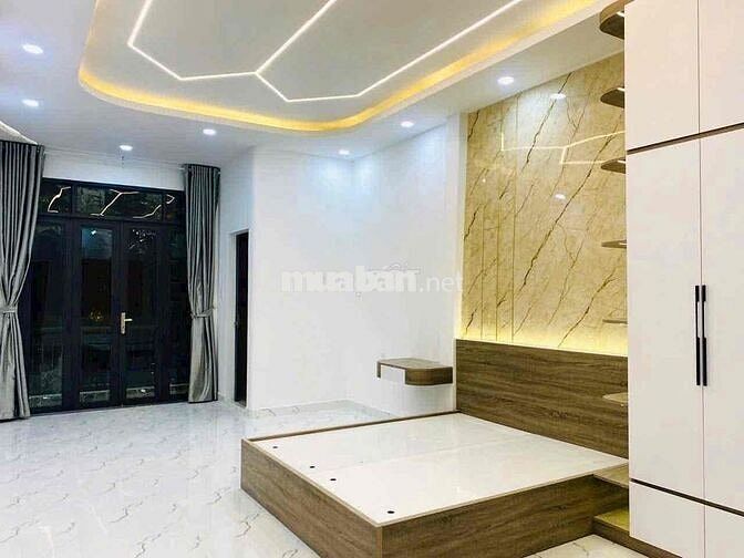 Nhà Rộng Đẹp Dài DT 4x25m 1Trệt 1Lầu 3Pn 3Wc Sân Rộng Đậu Ôtô Hẻm Tải