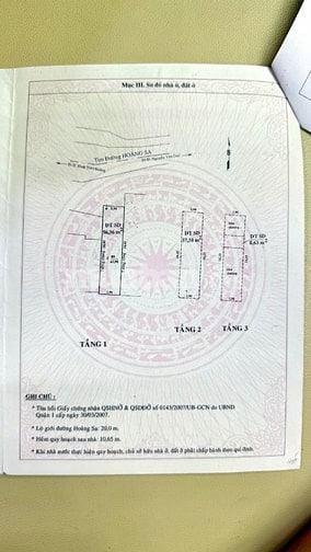 Bán nhà mặt tiền Hoàng Sa phường Đa Kao Quận 1 giá 21,5 tỷ