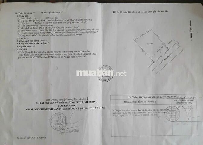 Đất gần làng đại học quốc gia, phường Bình An, TP Dĩ An.