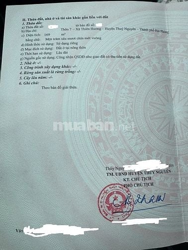 Bán 8m đất mặt ngõ cạnh CHỢ TRỊNH XÁ