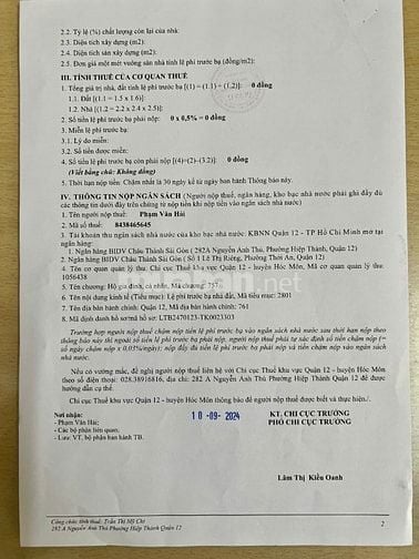 Bán đất thổ cư gần Pi City Quận 12