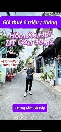 Nhà hẻm xe hơi, có thể làm vphòng cách sân bay 15p, gần chợ, gần Lotte