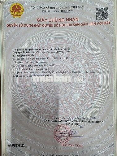 ĐẤT SÂN BAY THIỆN NGHIỆP PHAN THIẾT ,BÌNH THUẬN