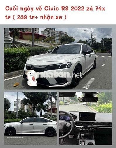 Honda Civic RS 2022 *** còn sót lại siêu ít k