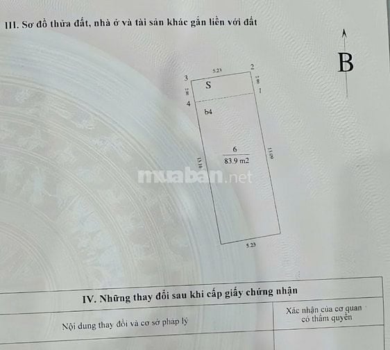 Bán nhà nguyên căn Thanh Xuân 84m2, mt:5.3m, 2mặt tiền,kd,chỉ320tr/m2.