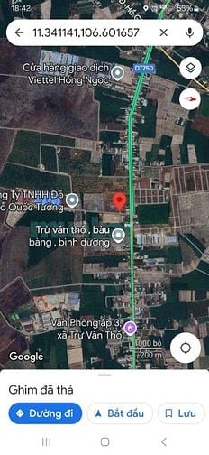 hơn một sào có thổ cư tại trừ văn thố.bàu Bàng .binh dương, giá ngộp