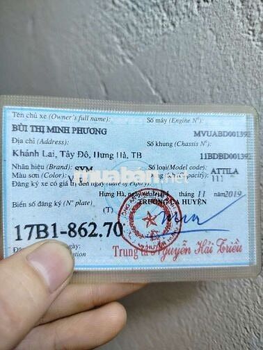 Xe đời mới có Fi phun xăng điện tử.còn mới toanh