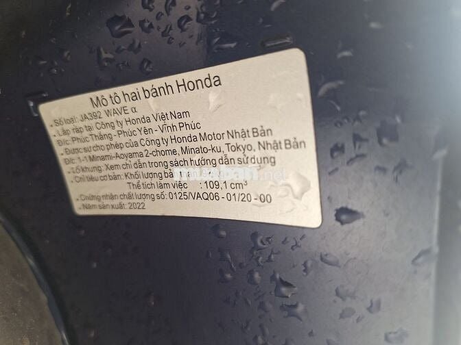 Wave alpha 110 chính chủ