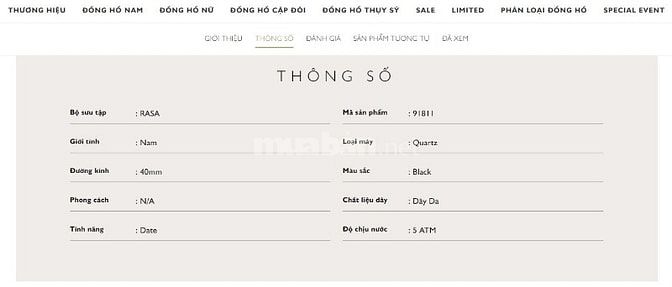 Đồng hồ Sturhling 91811 - Quartz