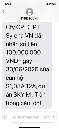 Chuyển nhượng quỹ căn đẹp nhất tòa S1; S2 Dự Án SKY M Hạ Long 