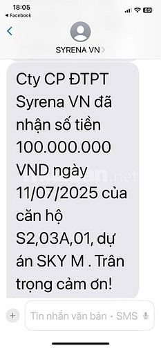 Chuyển nhượng quỹ căn đẹp nhất tòa S1; S2 Dự Án SKY M Hạ Long 