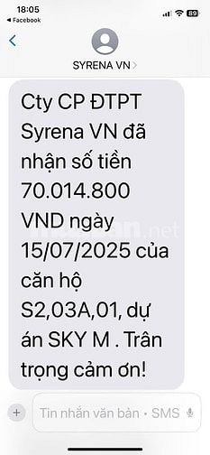 Chuyển nhượng quỹ căn đẹp nhất tòa S1; S2 Dự Án SKY M Hạ Long 