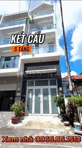 Nhà đẹp 52m2 gần Vincom Nguyễn Xí, chủ bán 2 tỷ 580. Hẻm 7m,xây 4 tầng