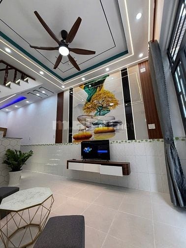 Nhà 1 Trệt 1 lầu, Ngang 4 dài 12. Phan Văn Hớn, HocMon