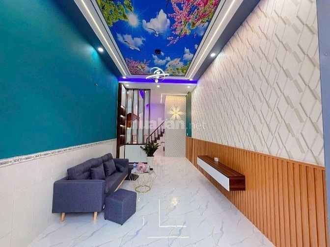 Nhà 1 Trệt 1 lầu, Ngang 4 dài 12. Phan Văn Hớn, HocMon