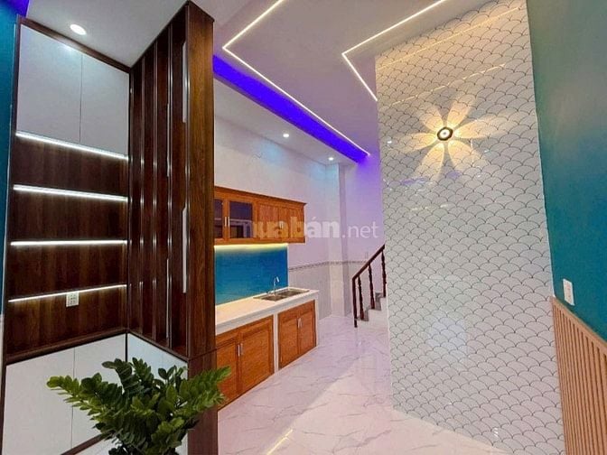 Nhà 1 Trệt 1 lầu, Ngang 4 dài 12. Phan Văn Hớn, HocMon