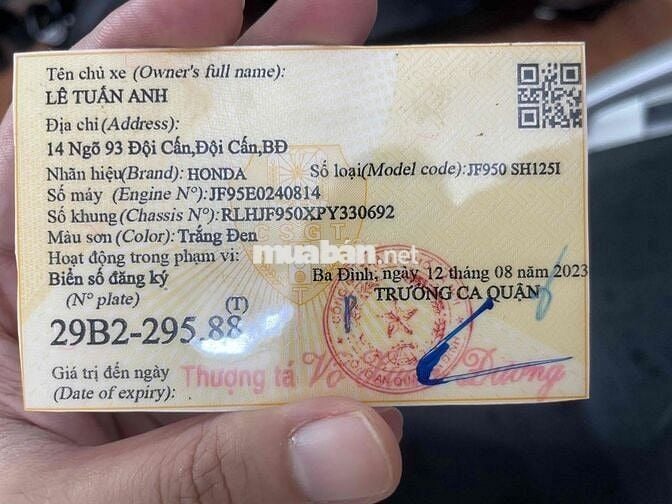 Cần bán Honda SH 2023 mới đi 9200km, biển 29 đẹp