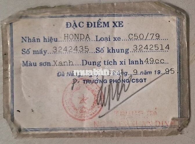 Bán xe Cup