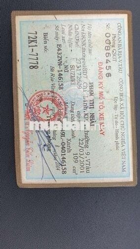 Bán xe suzuki  máy êm .bình đề đầy đầy đủ