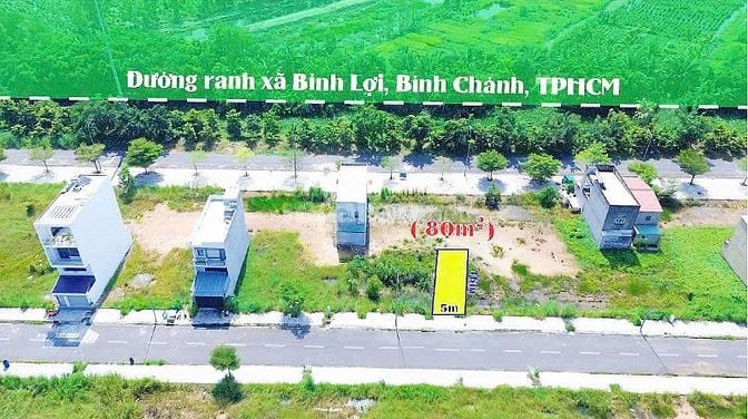 Bán nền 5x16m KDC Tên Lửa 2, đường nhựa rộng rãi,MT kinh doanh - SHR