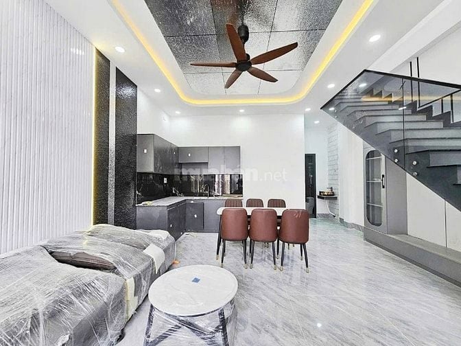 Bán Nhà đẹp 1 trệt 1 lầu Tân Vạn 3pn  xây mới 100% chìa khoá trao tay 