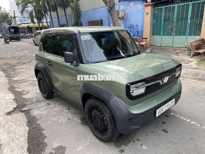 VinFast VF3 Mua Pin T7/2025 màu xanh bộ đội 400km