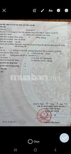 Bán nhà mặt tiền Lê Văn Việt Quận 9 kề bên Công Viên giá 24 tỷ