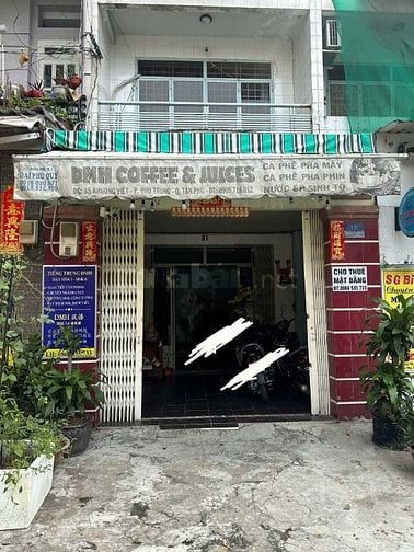 Bán nhà mặt tiền số 35 Khuông Việt phường Phú Trung quận Tân Phú TP Hồ