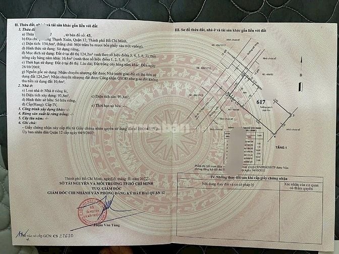NHÀ MẶT TIỀN HÀ HUY GIÁP.  GIÁ: 18.4 TỶ