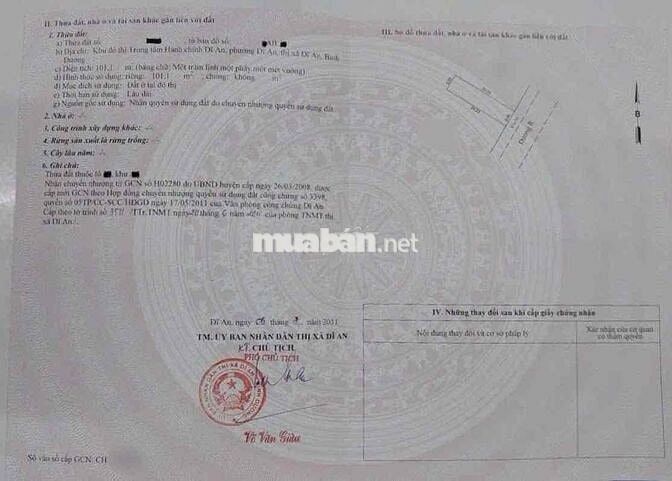 Đất đẹp khu TT Hành Chính Dĩ An,phường Dĩ An,TP Dĩ An