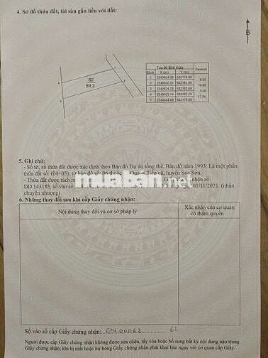 Bán Đất - Bắc Thượng(Quang Tiến -SS) - 90M2 Full Thổ Cư - 2,4Tỷ