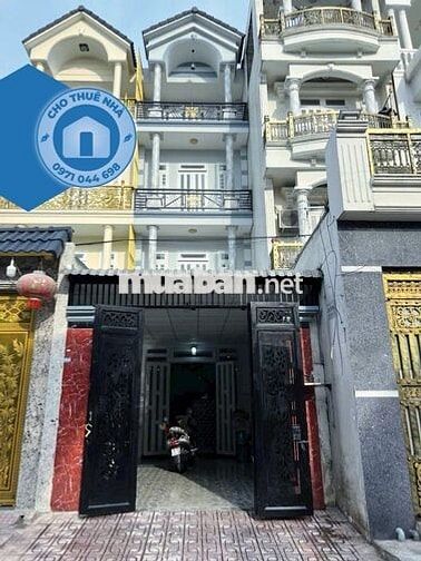 CHO THUÊ NHÀ 3 LẦU MỚI ĐẸP 1/ĐƯỜNG HT13 P. HIỆP THÀNH QUẬN 12