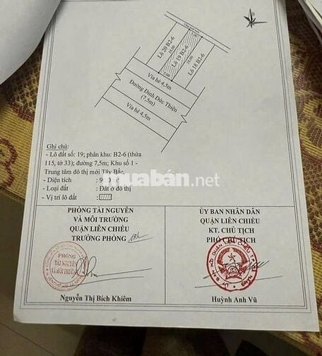 🏩 Bán đất mt đường 7m5 Đinh Đức Thiện, 90m2, 5.x tỷ tl