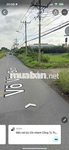 CẦN BÁN 2000m2, CÓ MẶT TIỀN ĐƯỜNG VÕ VĂN BÍCH, XÃ BÌNH MỸ, CỦ CHI