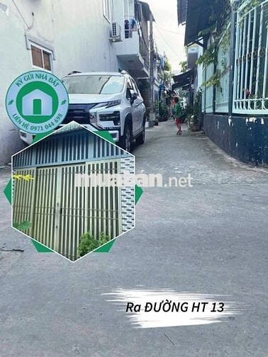 Nhà Mới XD Đúc Kiên Cố 1/Đường HT 13 Phường Hiệp Thành Quận 12