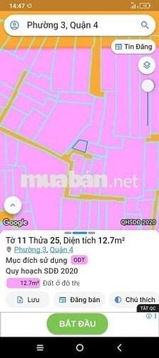 Bán nhà ko quy hoạch ko lộ giới cách hẻm xe hơi 50 m khu vip q4
