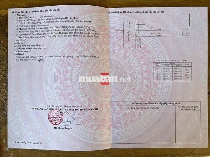Bán đất Tân An Hội 2,650tỷ mặt tiền pháp lý đầy đủ dự án tiềm năng