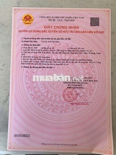 Đất An Thạnh 10 TP HCM Sổ Riêng Đường Du Lịch Giá 1ty5