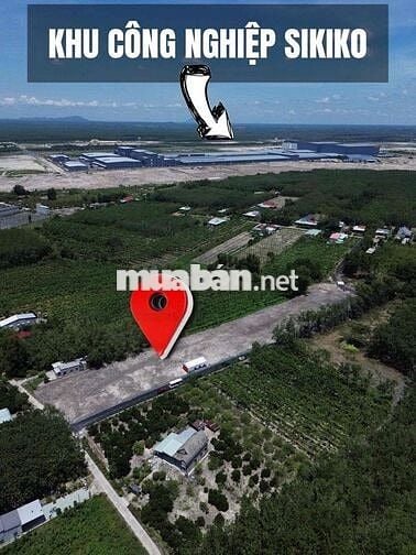 Đất thổ cư xây trọ 263m2 ngay cổng KCN SIKIKO giá đúng 390tr 100%