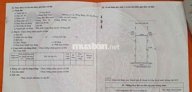 🌿 Bán nhà cấp 4 – Hùng Duệ Vương, Hồng Bàng 🌿