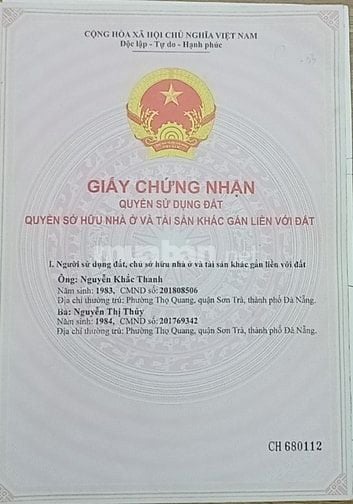 Nhà 2 tầng, 5,5 tỷ, Sau lưng nhà bác Nguyễn Bá Thanh