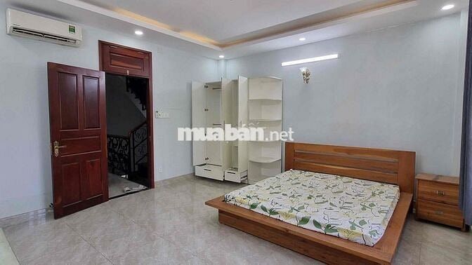 nhà thuê cực rẻ, 100m2 giá 15tr, 1trệt2lầu, 1 sân thượng, có nội thất,