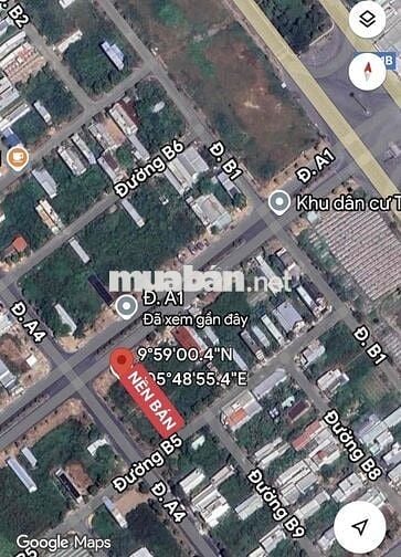 BÁN NỀN TRỤC CHÍNH A1 - KDC TÂN PHÚ, Q. CÁI RĂNG, TP CẦN THƠ