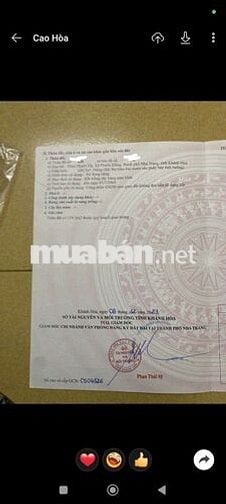 Bán đất mặt tiền 10m đường Thái Khang nam Nha Trang